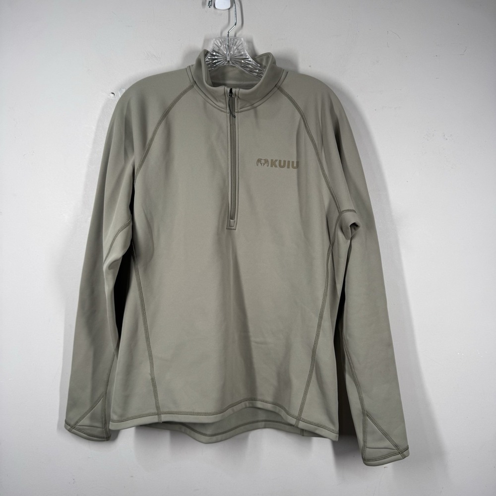 KUIU Peloton 200 1/4 Zip Mens Sz M Karuishi Fleece Makspec Bone Brown Color GORP